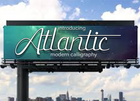 Atlantic Font for Elegant Branding and Handwritten Charm