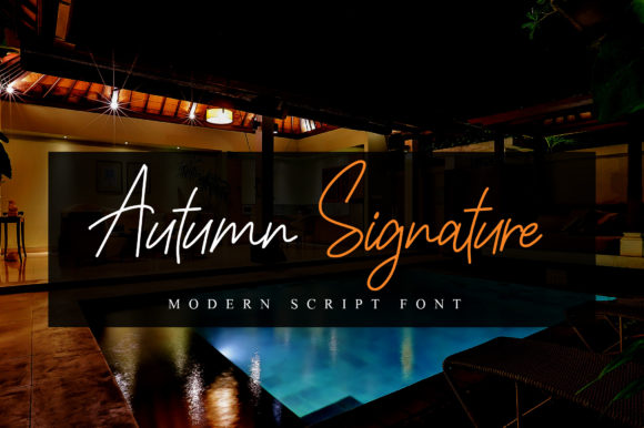 Autumn Signature: A Graceful Script Handwritten Font for Elegant Design