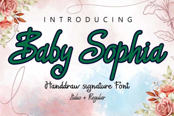 Baby Sophia Script Font for Handmade Creatives