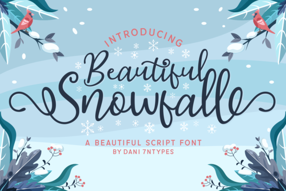 Beautiful Snowfall Font for Elegant Branding