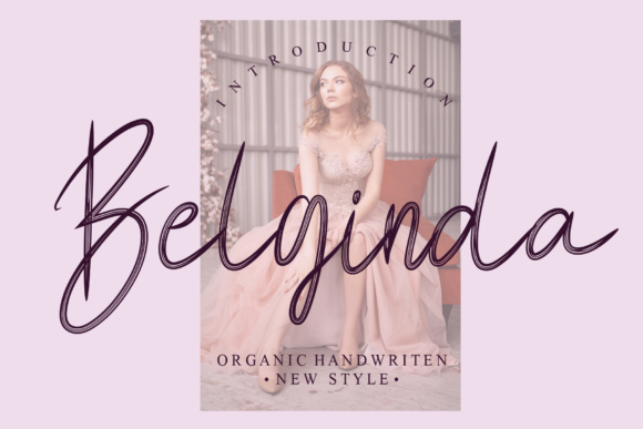 Belginda Script Font for Fashion Branding & Editorial Design