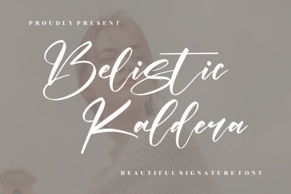 Belistic Kaldera: A Signature Script Handwritten Font for Crafters