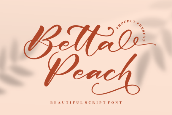 Betta Peach Script Font for Editorial Design