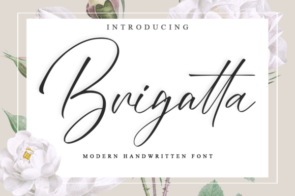 Brigatta Script Font for Elegant Digital Branding