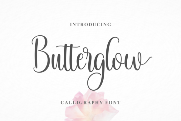 Butterglow: A Graceful Script Handwritten Font for Elegant Craft Design
