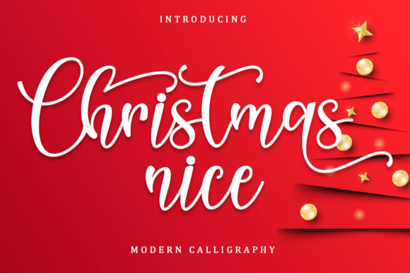 Christmas Nice Script Font for Handmade Holiday Designs