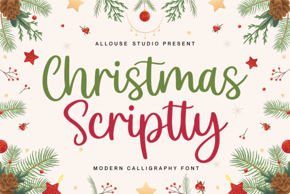 Christmas Scriptty: A Luxury Script Font for Editorial Design