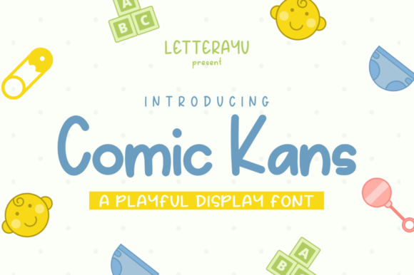 Comic Kans Script Font for Handmade Charm