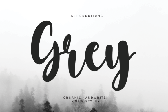 Grey Script Font for Fashion Branding & Editorial Design