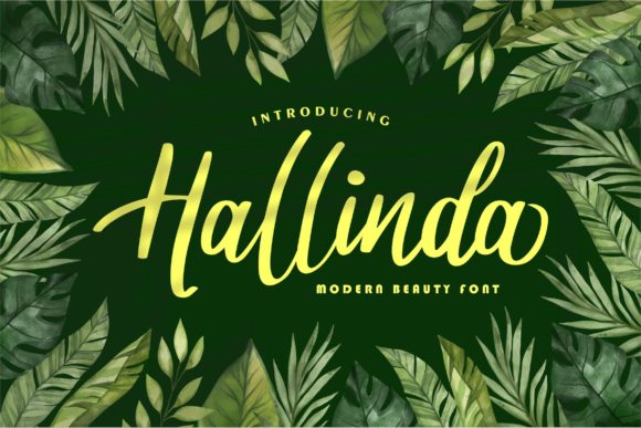 Hallinda: Elegant Script Font for Small Business Branding