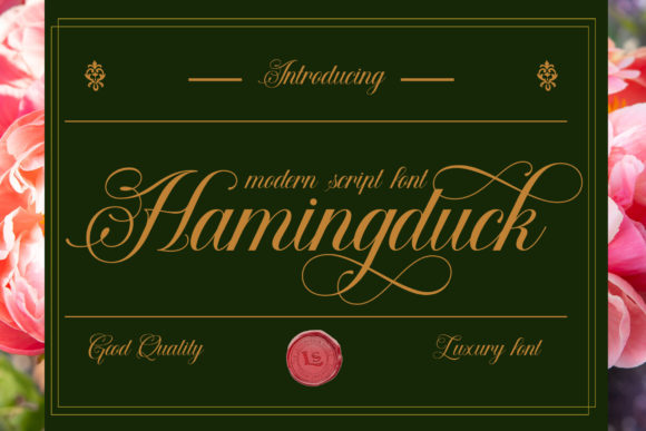 Hamingduck: Elegant Script Font for Small Business Branding