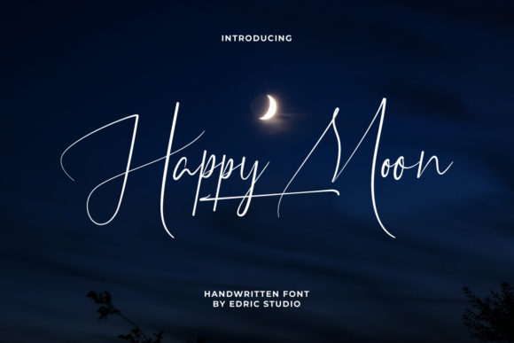 Happy Moon: Elegant Script Handwritten Font for Designers