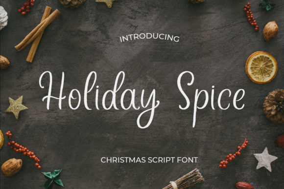 Holiday Spice: A Warm Script Handwritten Font for Holiday Content