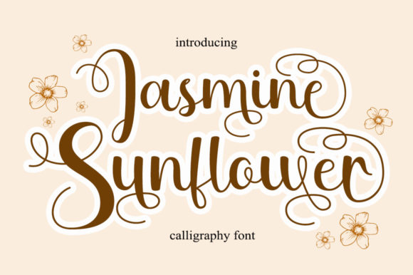 Jasmine Sunflower: A Graceful Script Handwritten Font