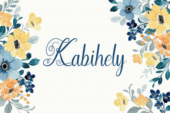 Kabihely: A Graceful Script Font for Thoughtful Editorial Design