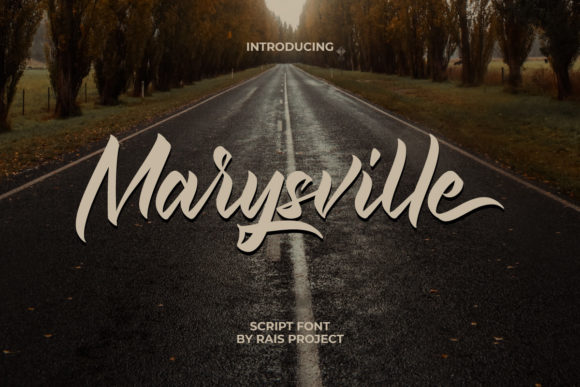 Marysville Script Font for Elegant Brand Campaigns