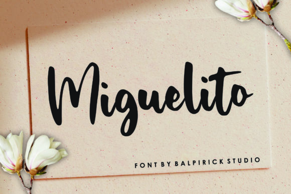 Miguelito: Elegant Script Font for High-Impact Campaign Visuals
