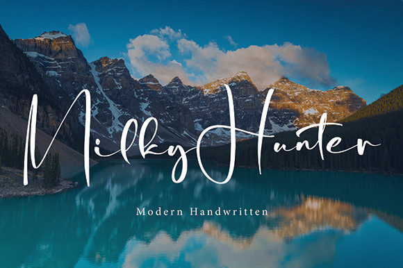 Milky Hunter: A Refined Script Handwritten Font for Elegant Design