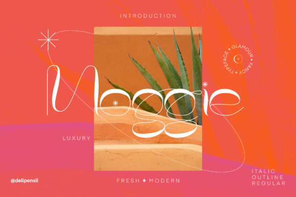 Moggie Script Font for Luxurious, Whimsical Brand Campaigns