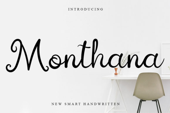 Monthana: A Chic Script Handwritten Font for Confident Branding
