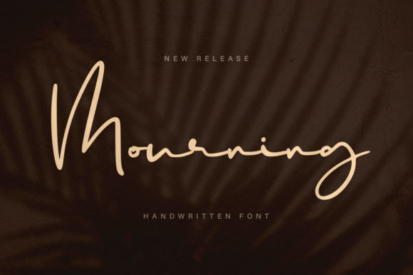 Mourning: A Dainty Script Font for Romantic Editorial Design