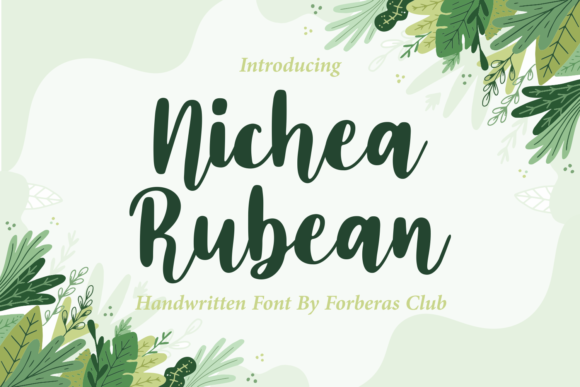Nichea Rubean: A Romantic Script Handwritten Font for Digital Design