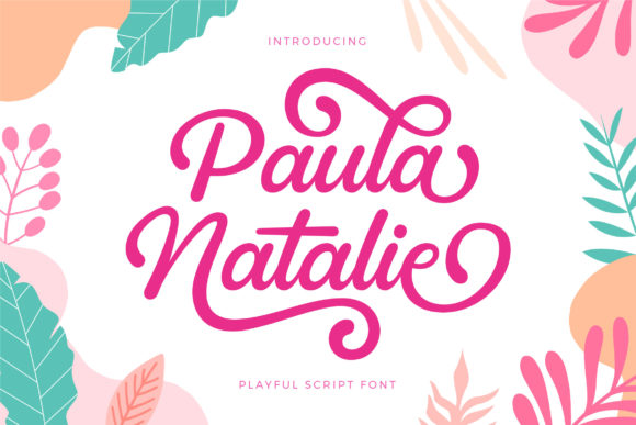 Paula Natalie: A Cheerful Script Handwritten Font for Editorial Joy