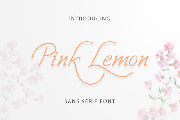 Pink Lemon Script Font for Elegant Campaign Design