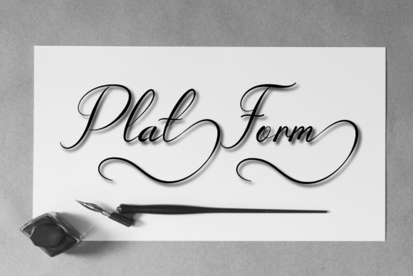Platform Script Font for Elegant Branding