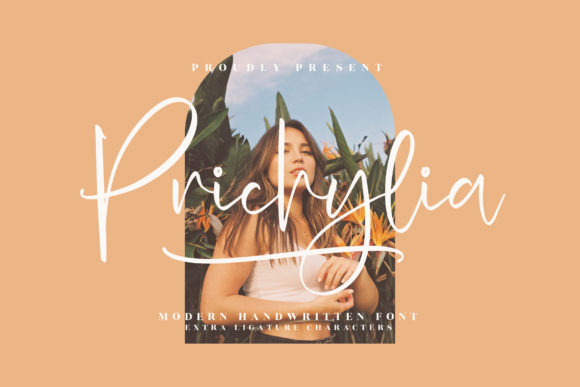 Prichylia Script Font for Small Business Branding