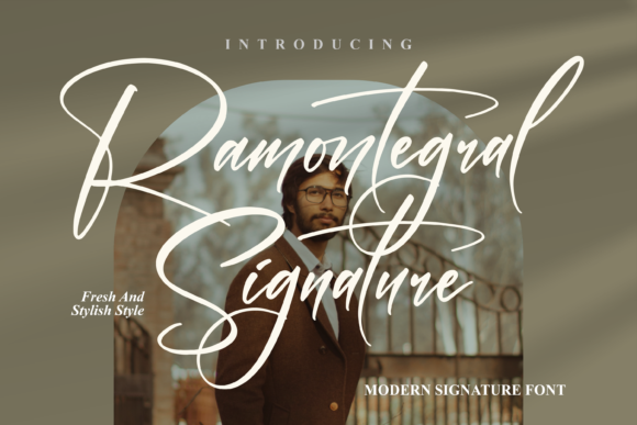 Ramontegral Signature Font for Elegant Campaign Typography