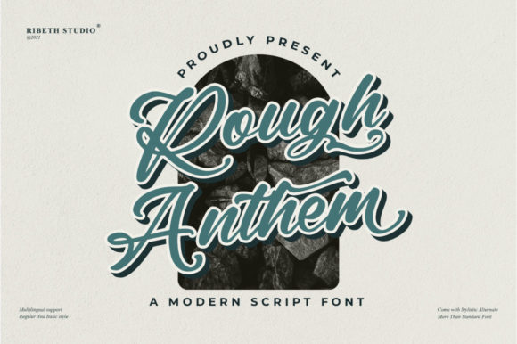 Rough Anthem Script Font for Elegant Brand Identity