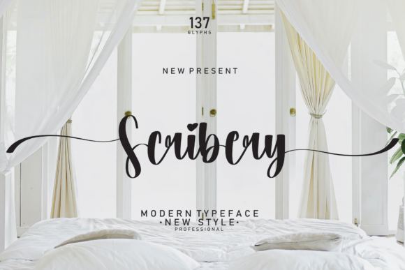 Scribery Script Font for Handmade & Printable Creators