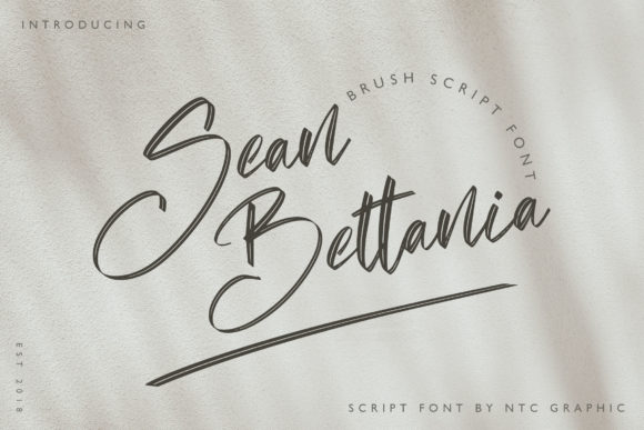 Sean Bettania: A Romantic Script Handwritten Font for Editorial Warmth