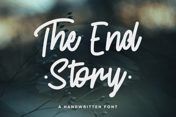 The End Story Script Font for Handmade Creators