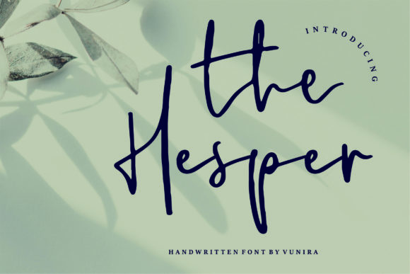 The Hesper: A Sophisticated Script Handwritten Font for Editorial Design